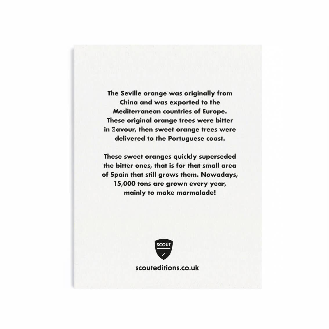 Seville Oranges Mini-Karte