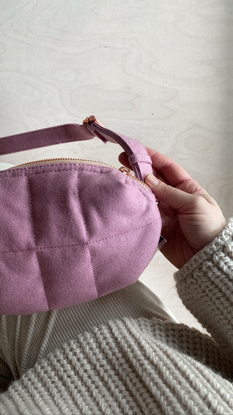 Puffy belt bag ''Rose''
