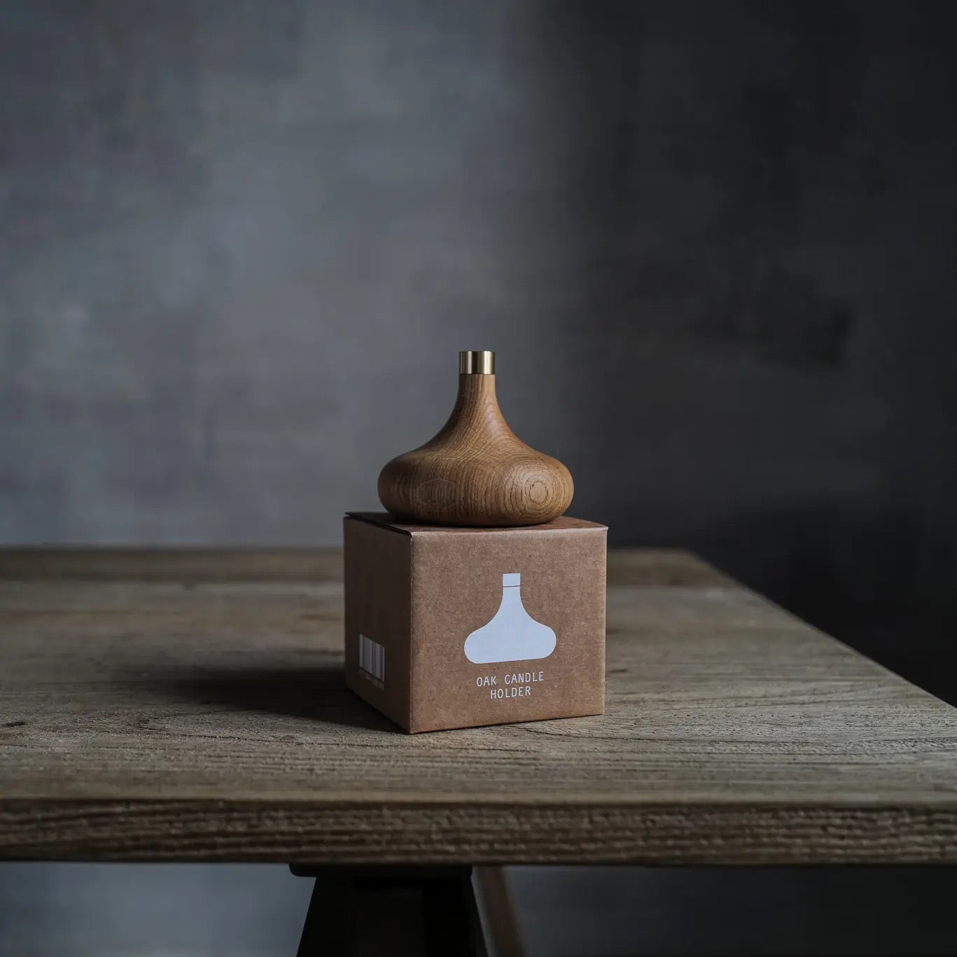 Holz-Kerzenständer "Oak" Eiche geölt