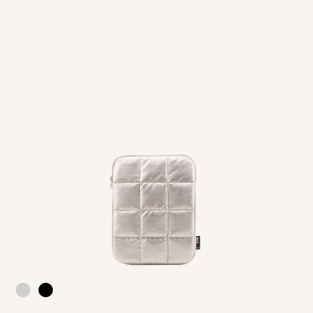 Puffy laptop pouch ''Silber''