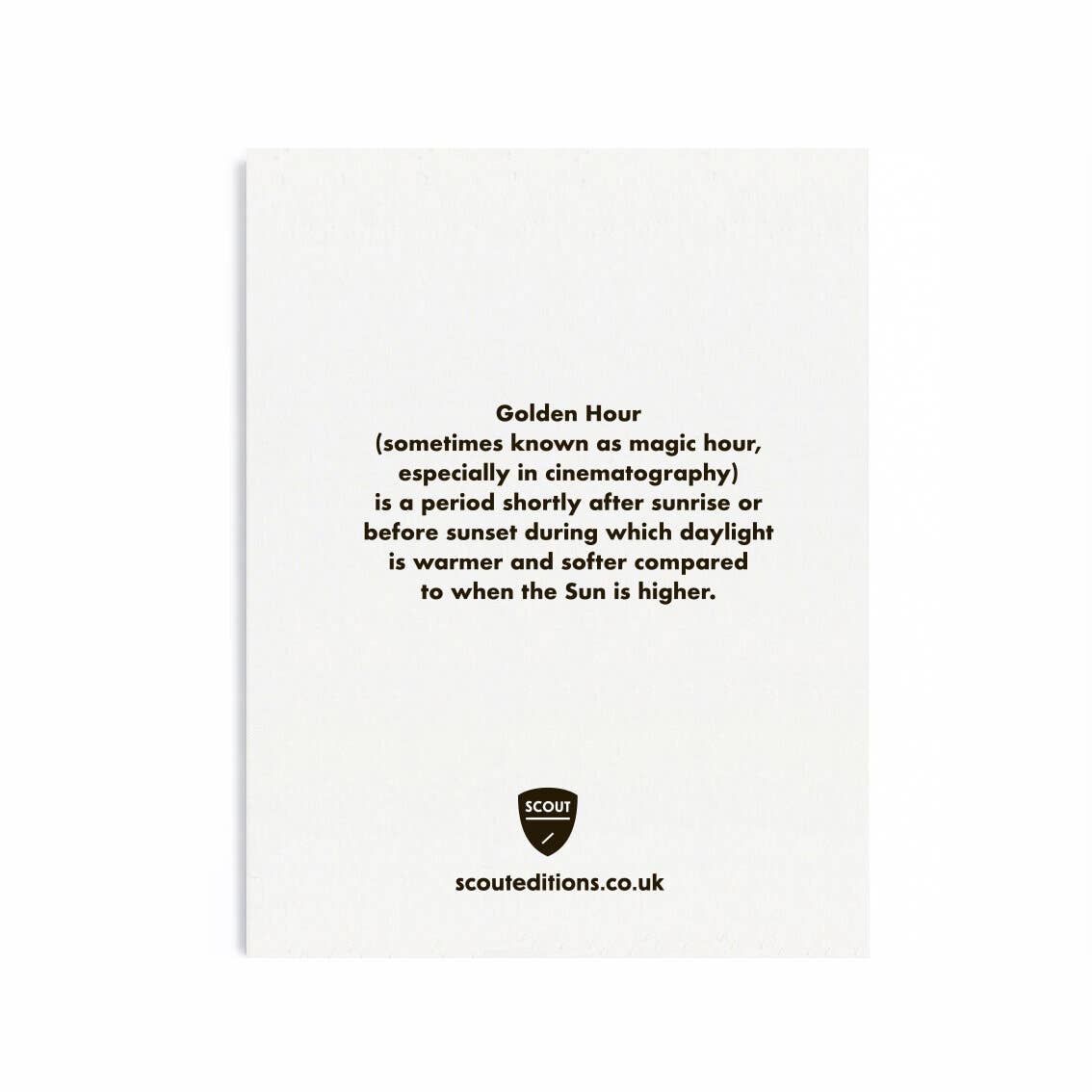 Goldene Stunde Mini-Karte