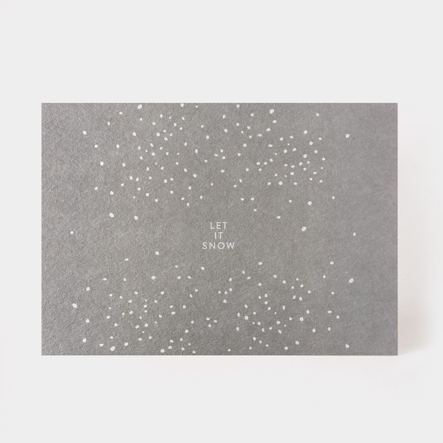 LET IT SNOW Postkarte