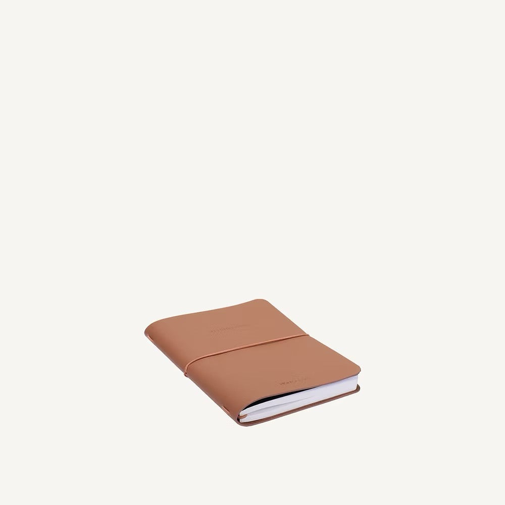 Notebook aus veganem Leder Braun