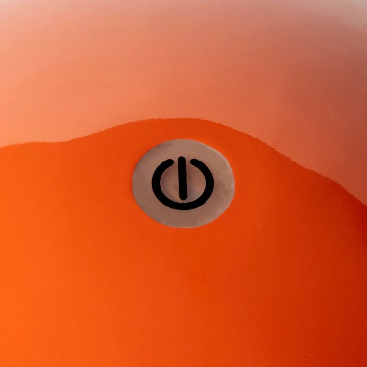Pale Orange Bobbin LED Lamp''EDDISON ROSS''