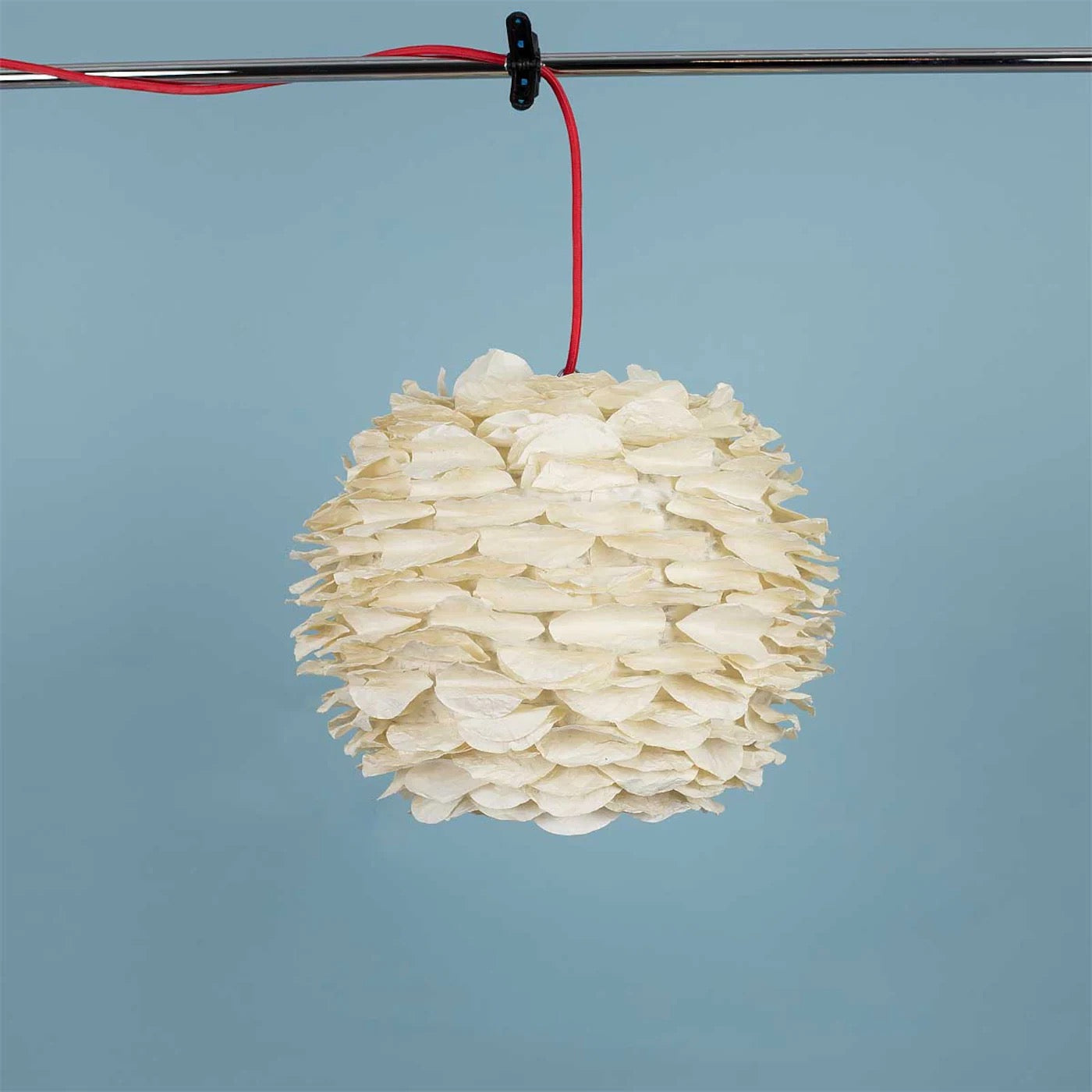 Papierlampe „Rose“ – Naturweiß & Handgefertigt