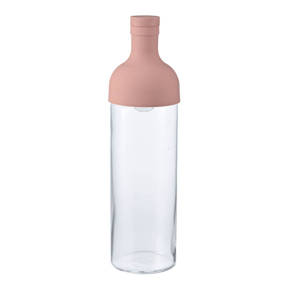 Eistee Glasflasche mit Filter Rosa