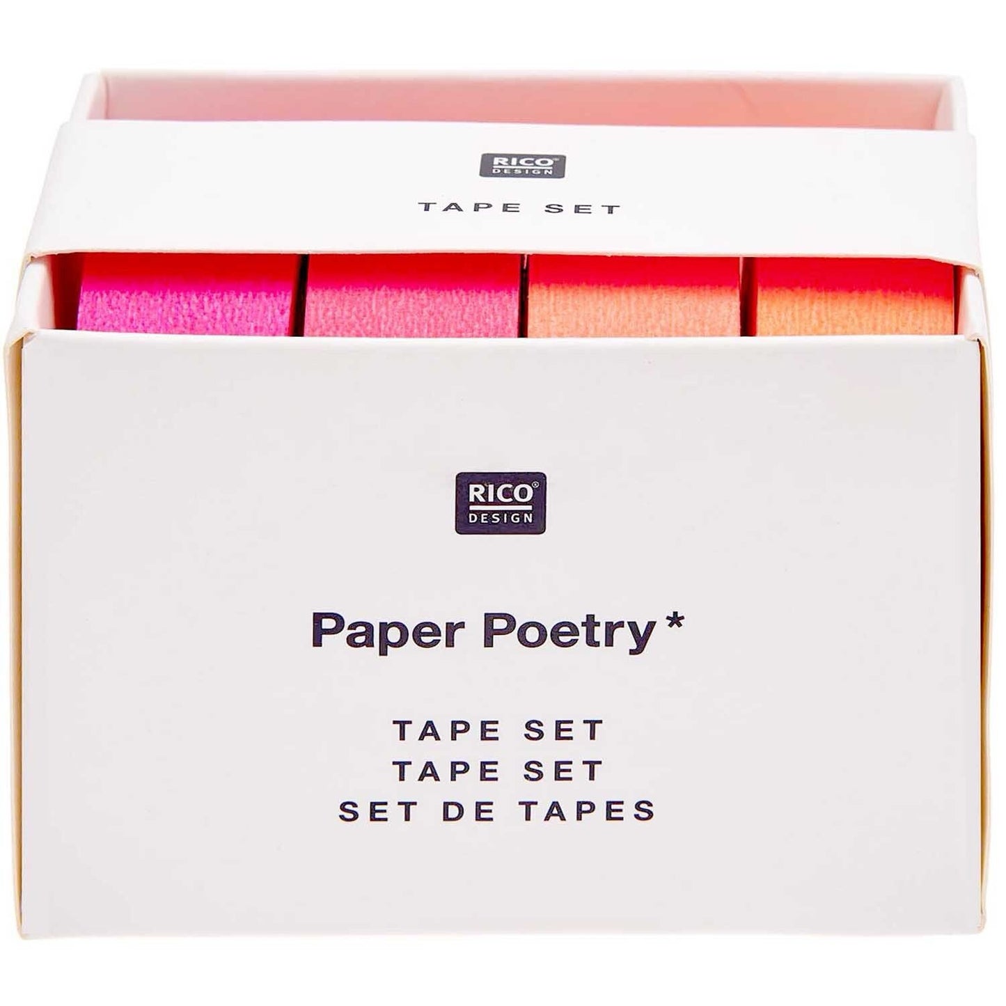 Paper Tape Set Neon Rot