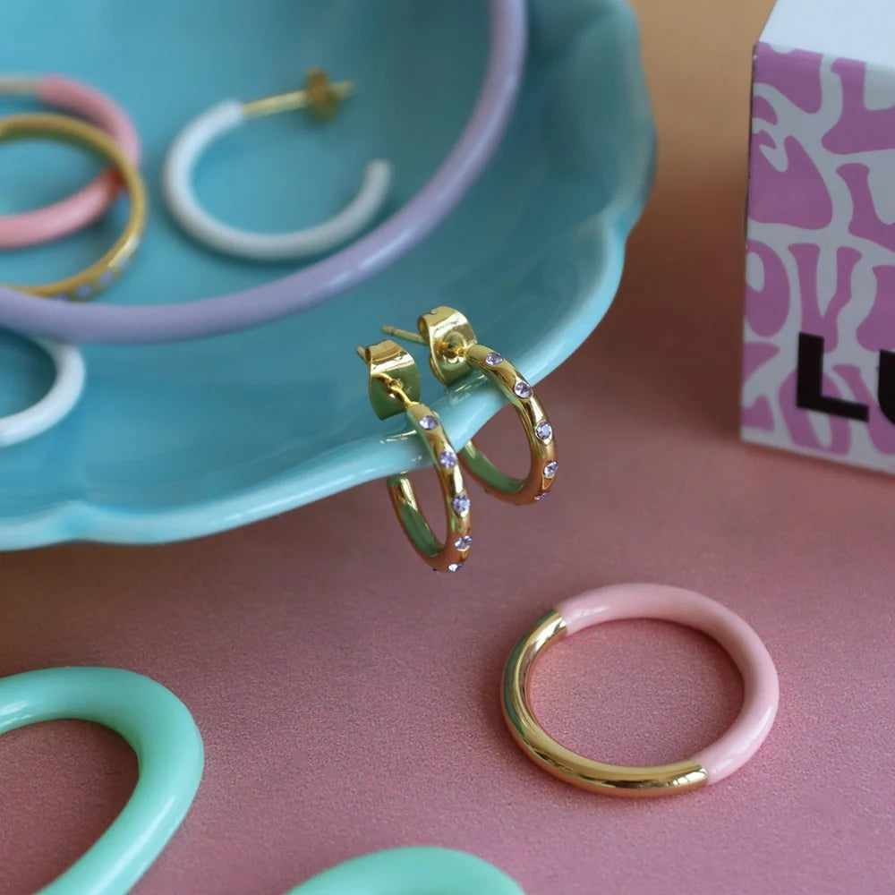 Double Color Ring vergoldet