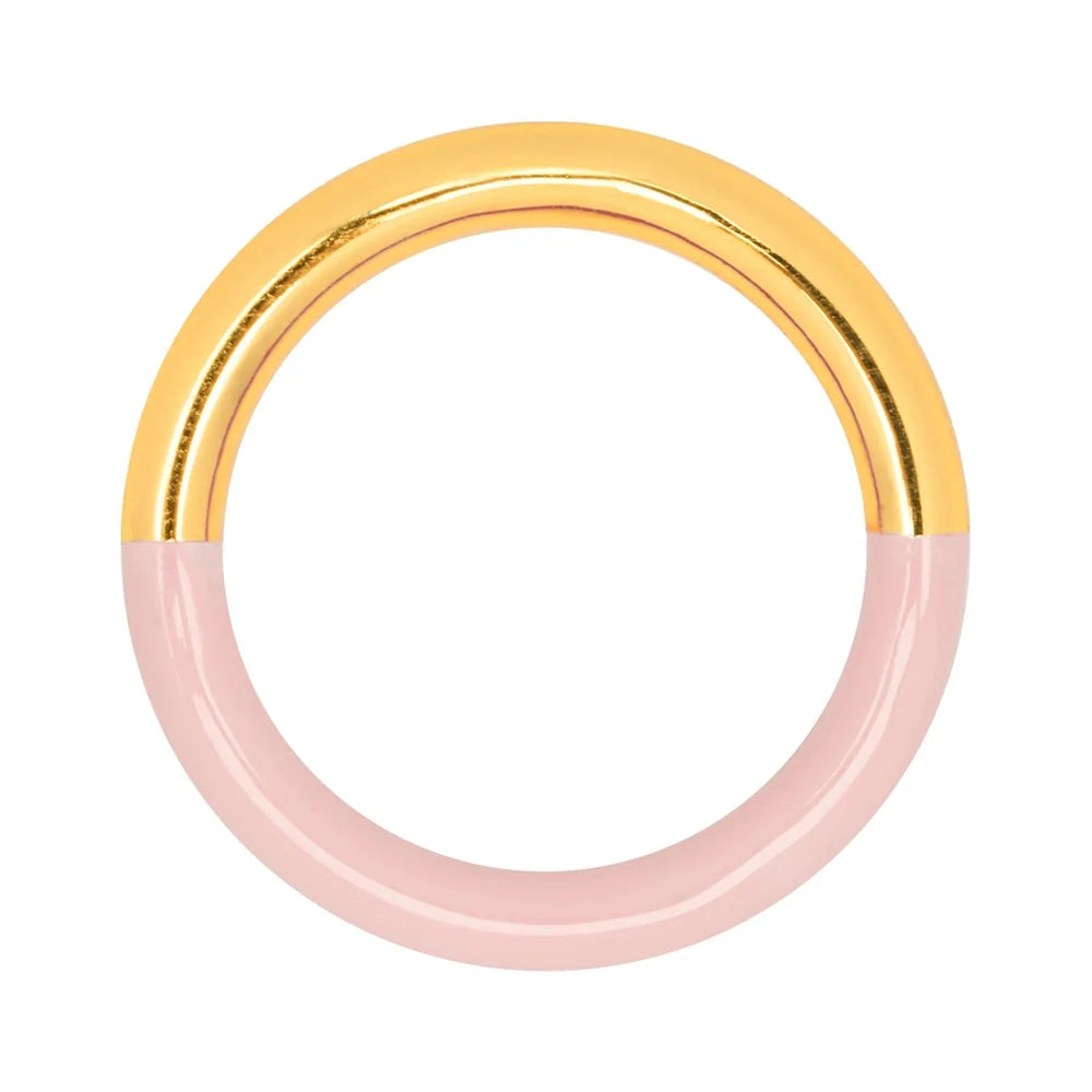 Double Color Ring vergoldet