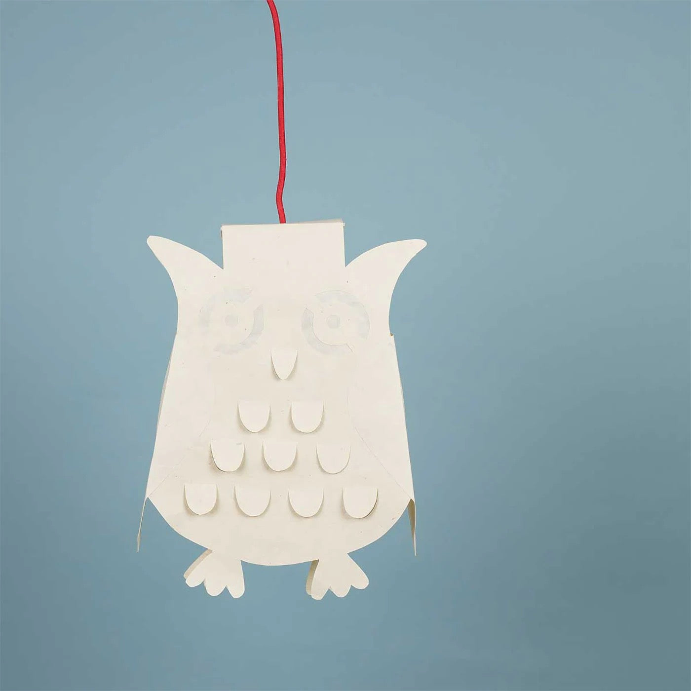 Handgemachte Eulenlampe aus Papier