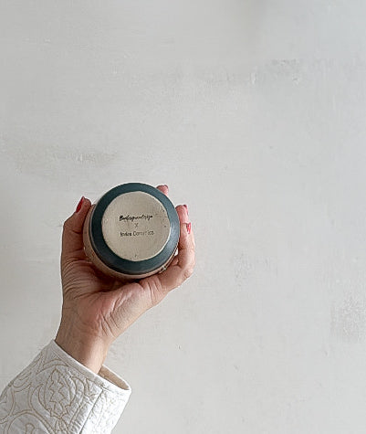 Becher Indre x Buntesgraudesign Cappuccino ''Blau''