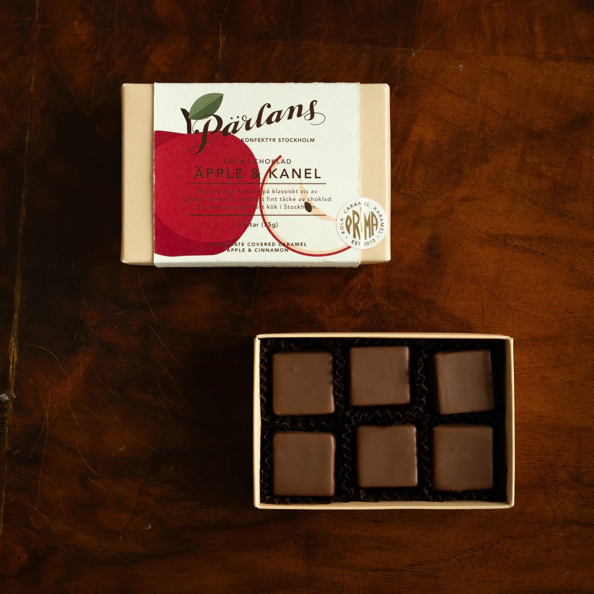 Pärlans - APPLE CINNAMON - Karamellstücke in Schokolade