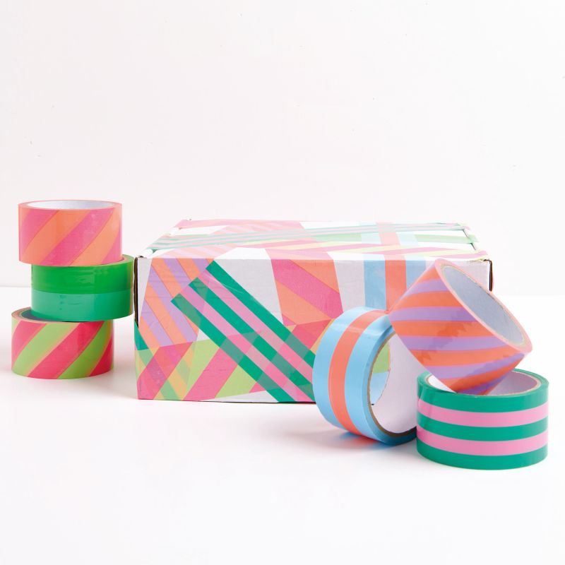 Paper Poetry Paketklebeband Grün/Rosa