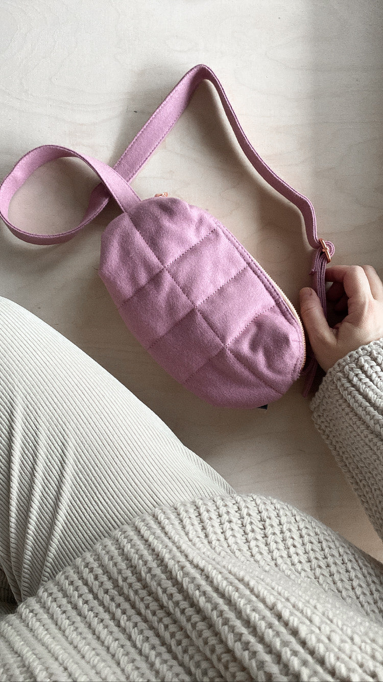 Puffy belt bag ''Rose''