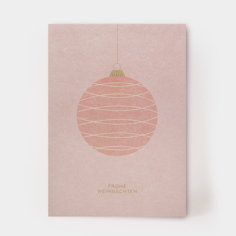 WEIHNACHT ROSE Postkarte