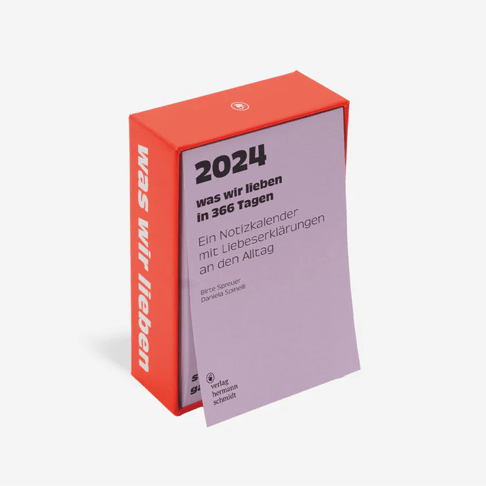was wir lieben: in 366 Tagen - Notizkalender 2024