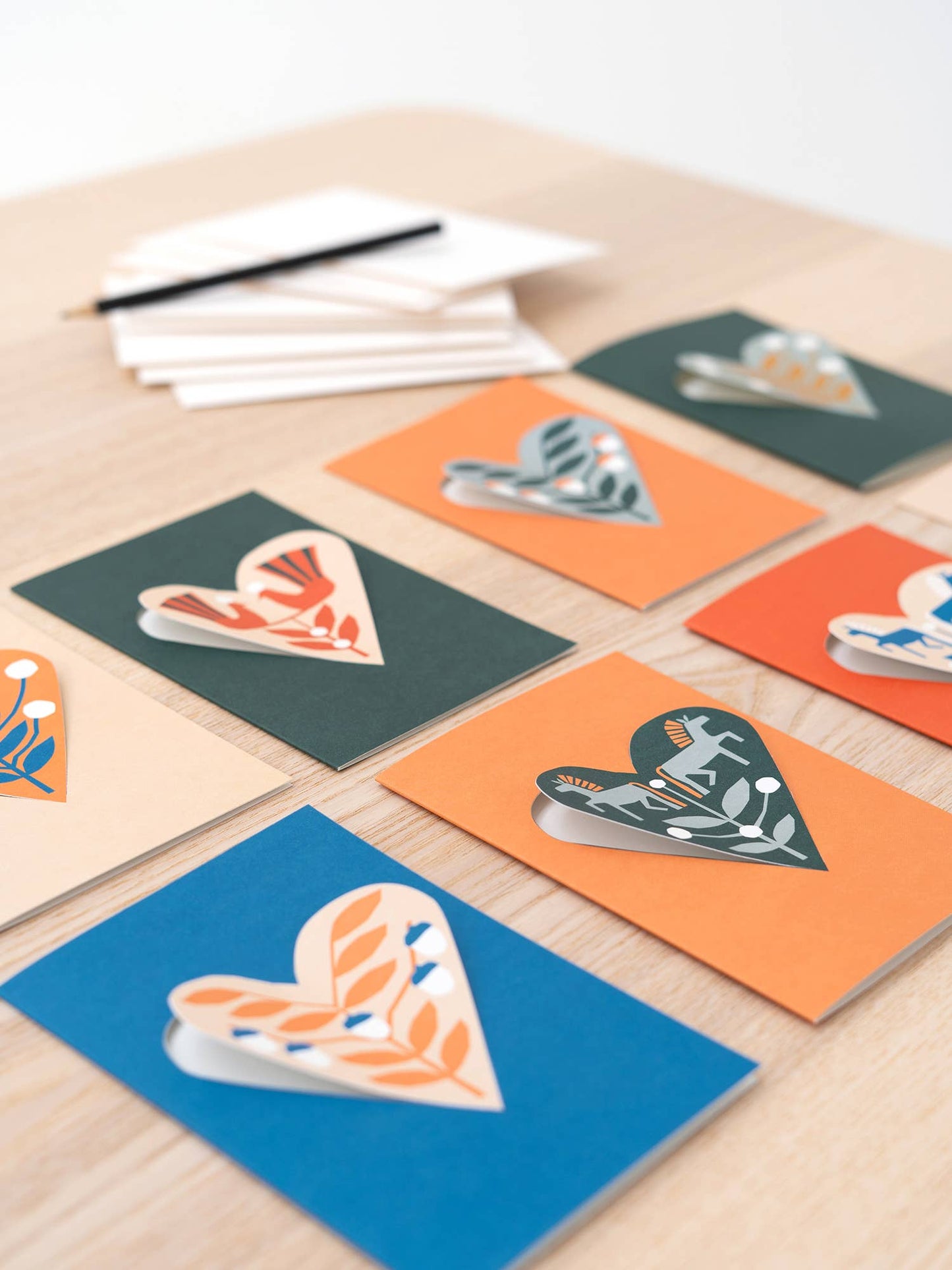 HEART Postkarte ''dark green''