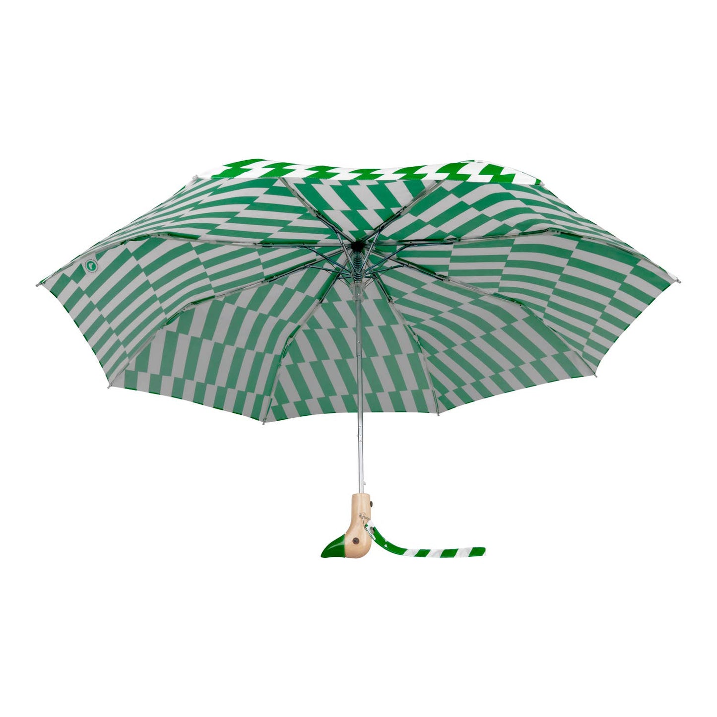 Original Duckhead Regenschirm "Grün/Weiß"