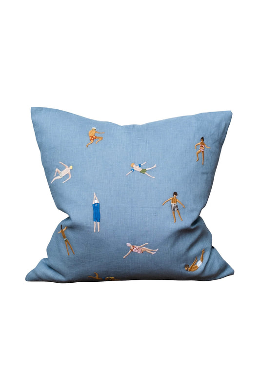 KISSENBEZUG SCHWIMMER - BLAU