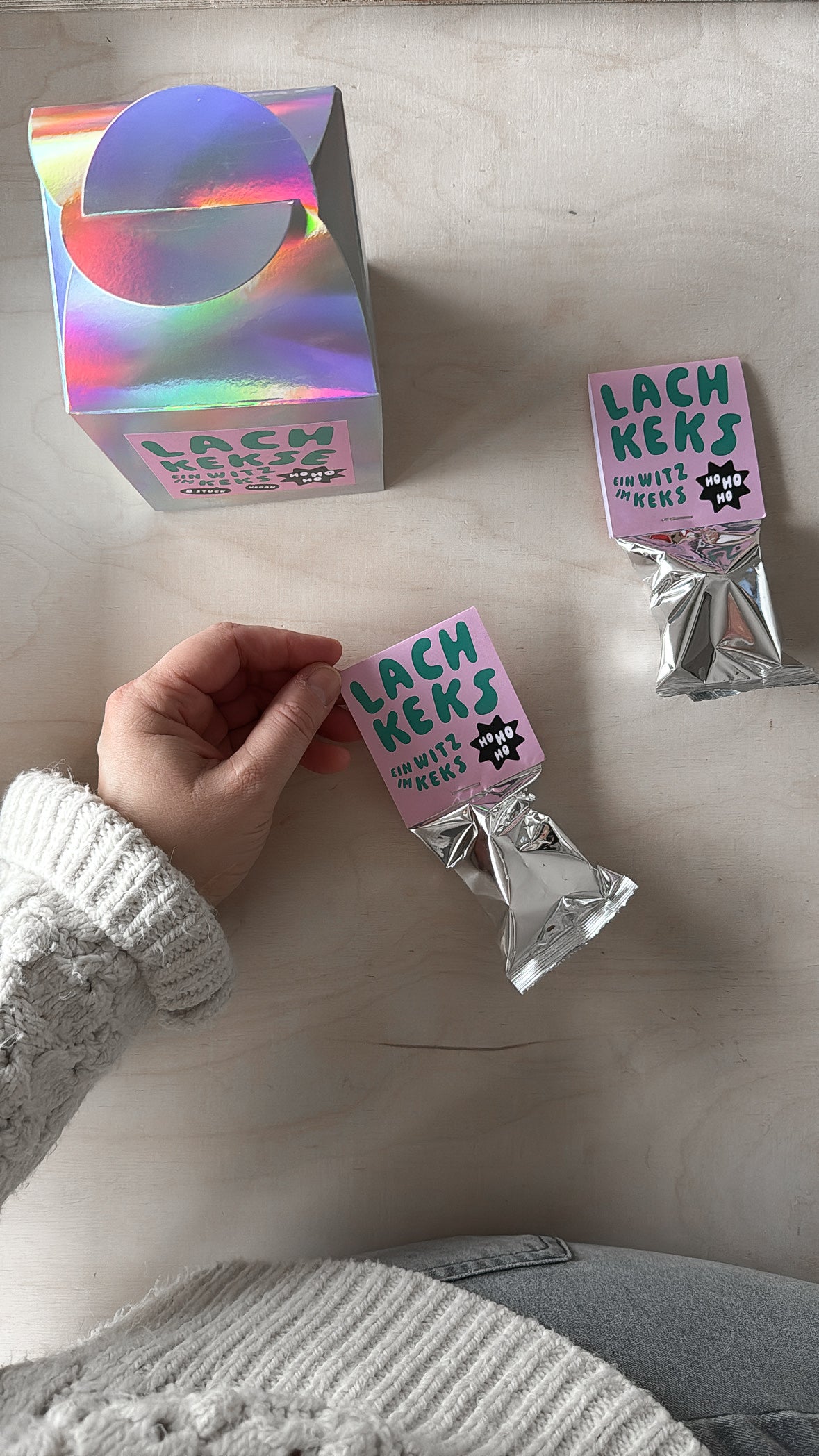 Lachkeks  ''Ein weihnachtlicher Witz im Keks''