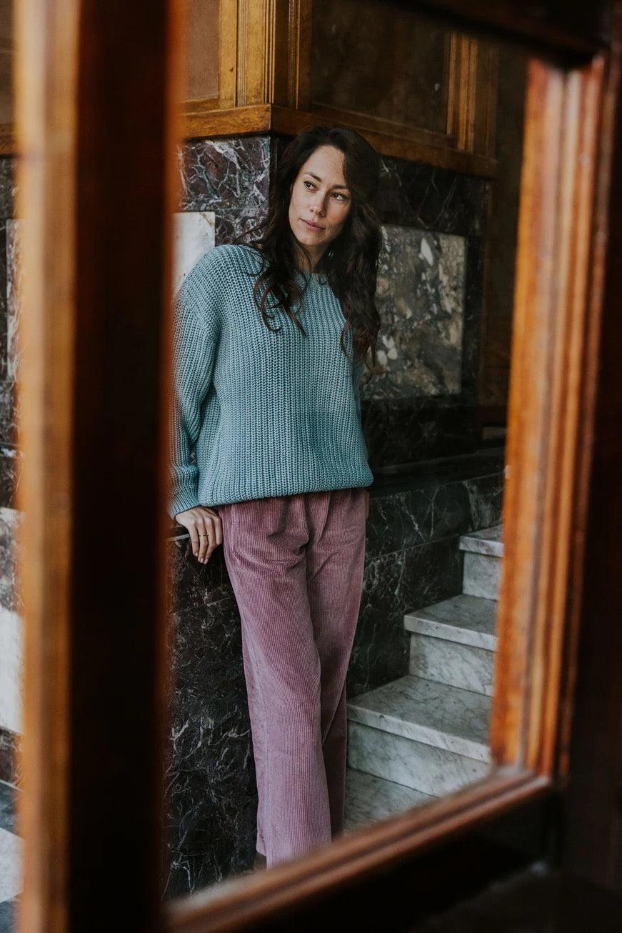 Women's Trousers Beau Corduroy ''MAUVE'' Cord Hose