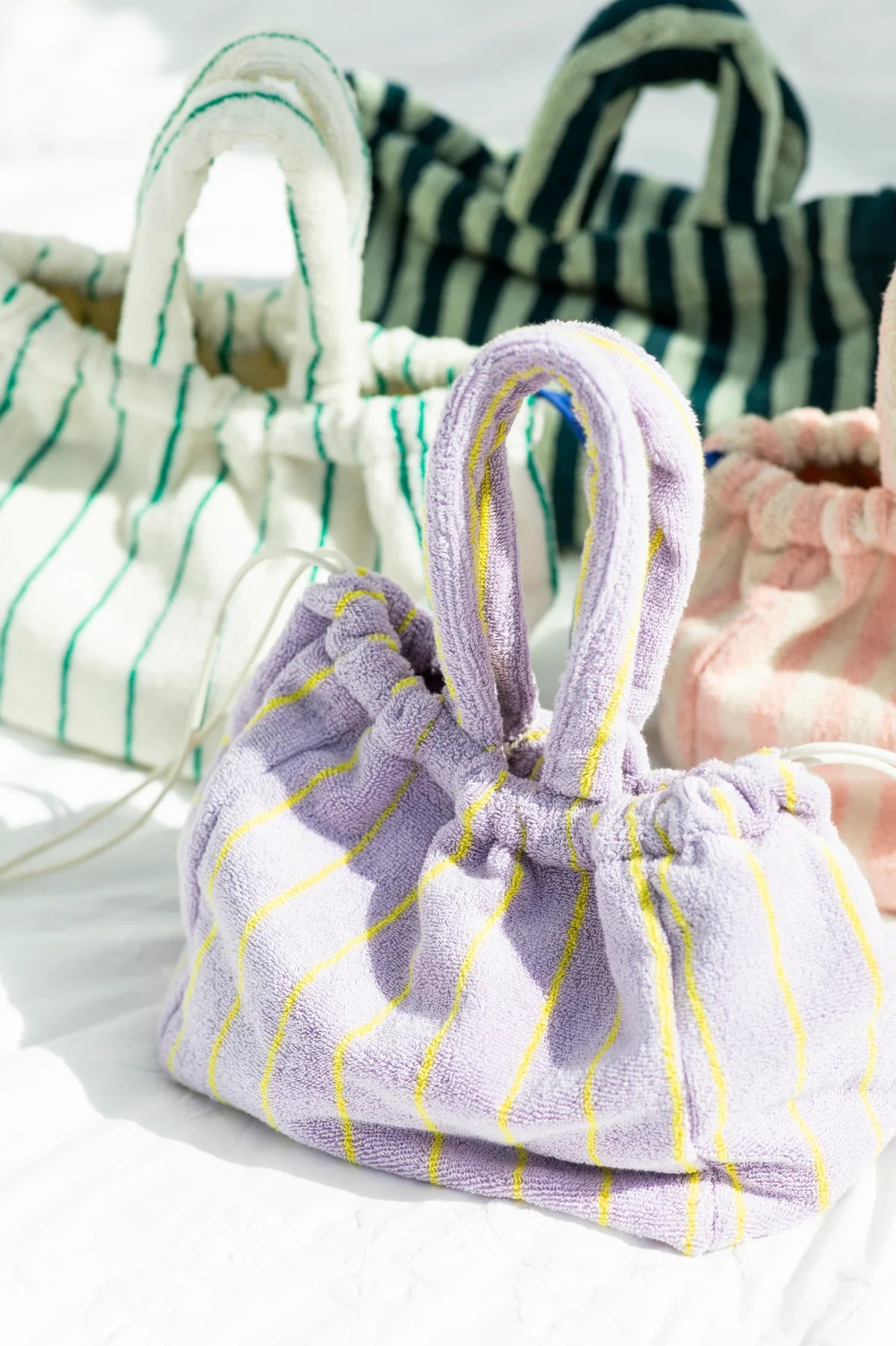 Naram Handbag lilac & neon yellow