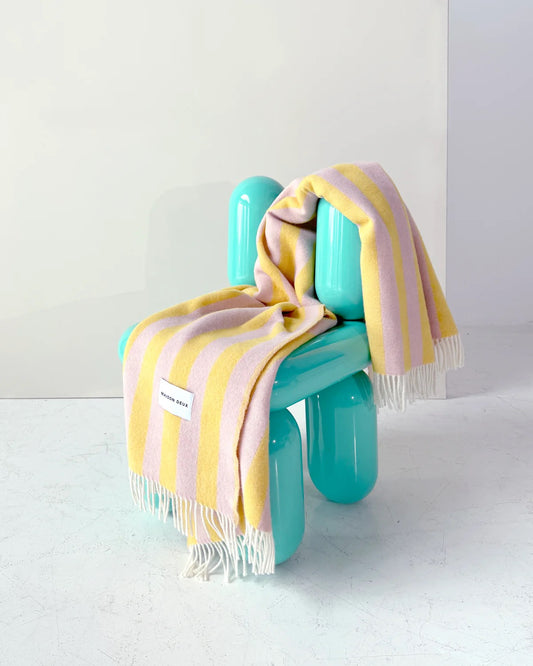 Candy Wrap Decke Pink-Gelb