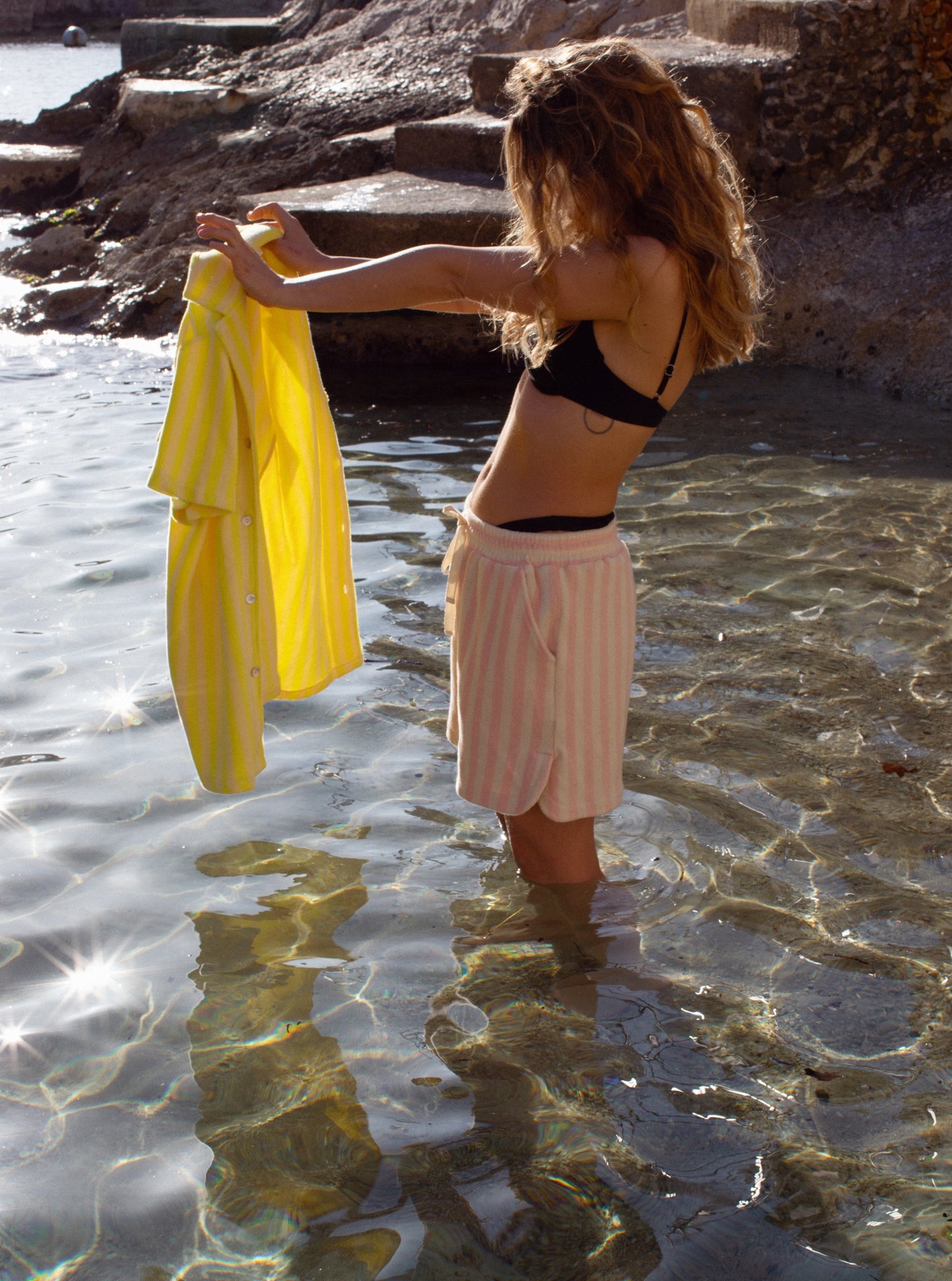 Naram Shorts ''tropical & creme''