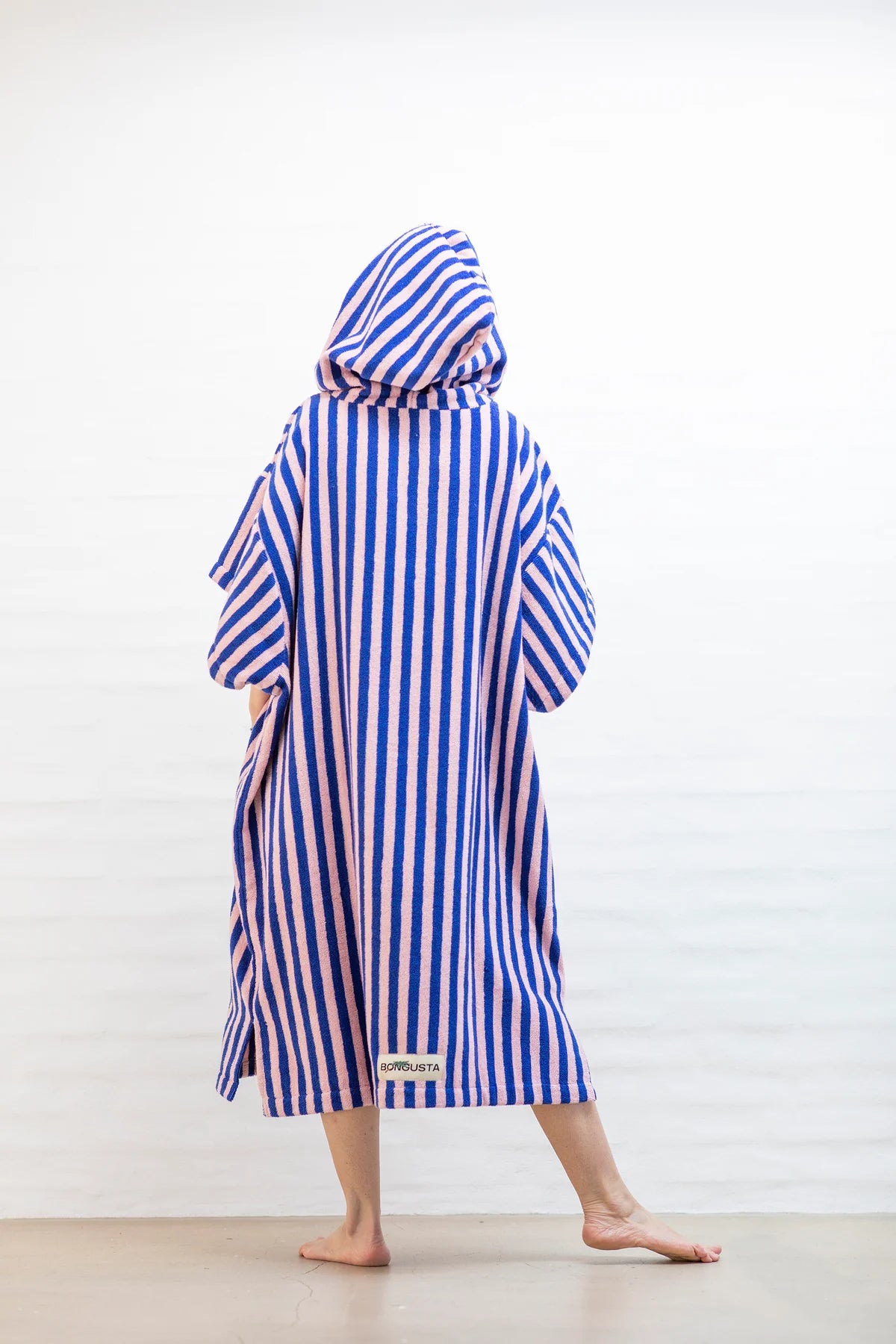 Poncho dazzling blue & rose