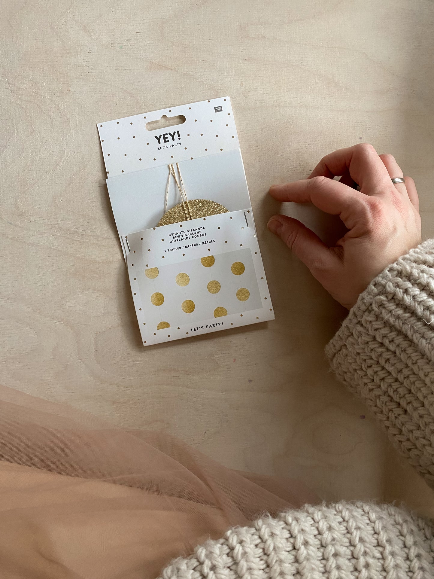 GIRLANDE ''GLITTER GOLD''