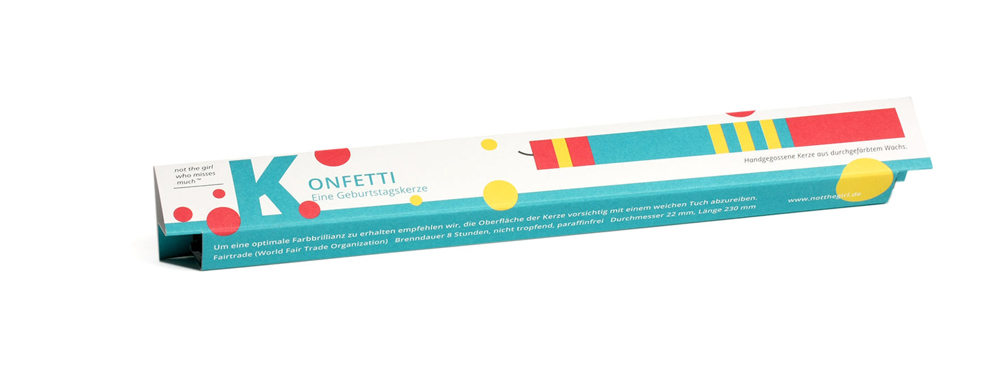 KONFETTI Kerze
