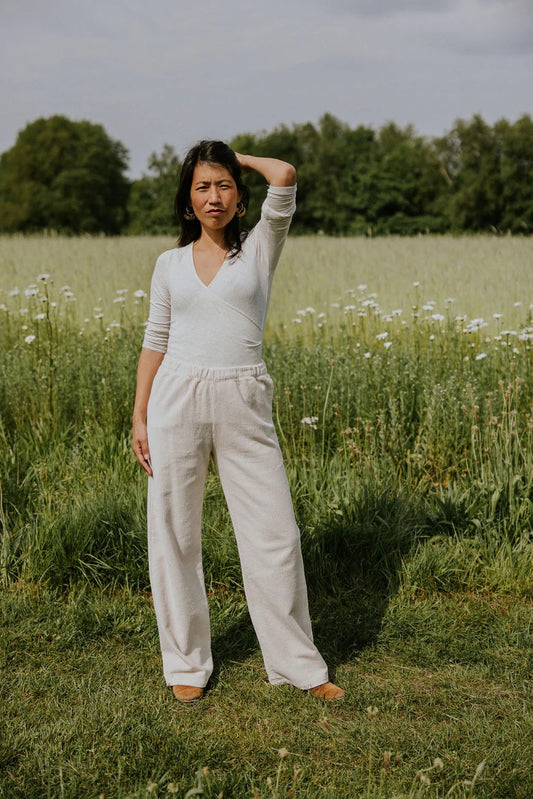 Women's Trousers Beau Corduroy ''MILK'' Cord Hose