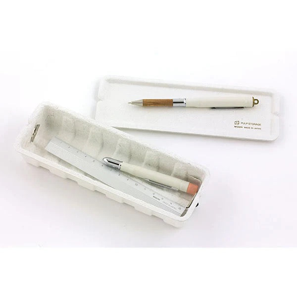 Aufbewahrung Pulp Tool Box aus Pappe STIFTEETUI Grau