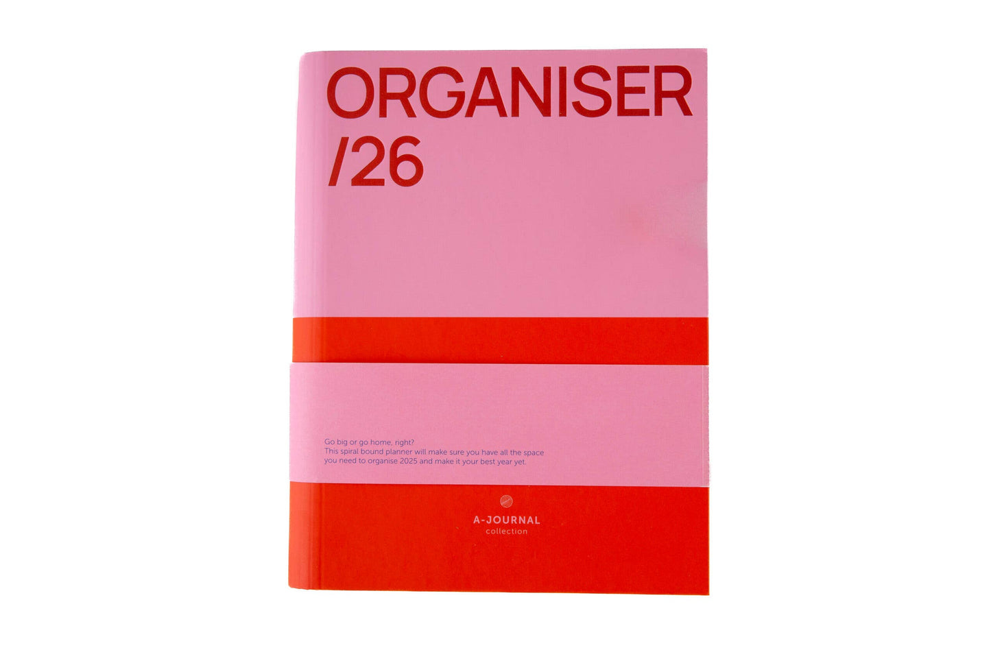A-Journal Spiral-Organizer 2026 - Pink Rot