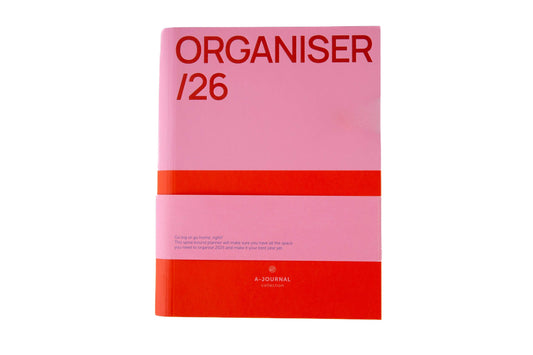 A-Journal Spiral-Organizer 2026 - Pink Rot