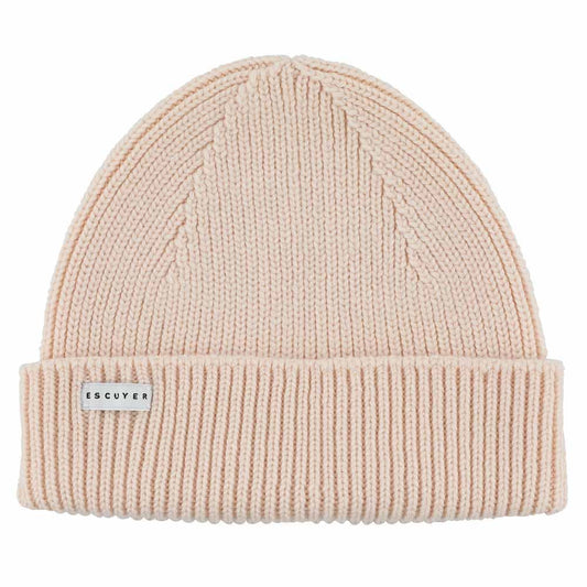 Gerippte Merino-Mütze/Rosa