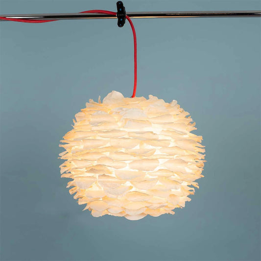 Papierlampe „Rose“ – Naturweiß & Handgefertigt