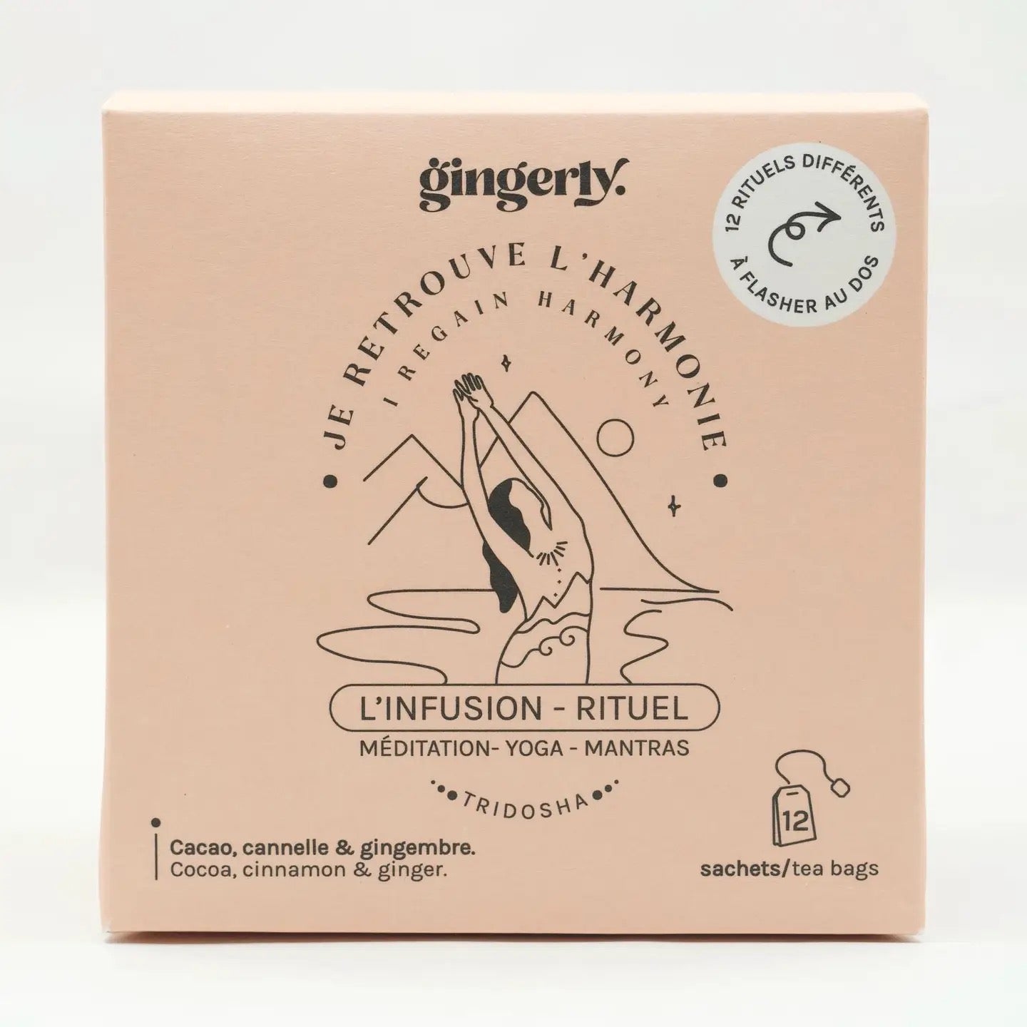 Organische Ritualaufgussbox 12 BEUTEL, I find harmony
