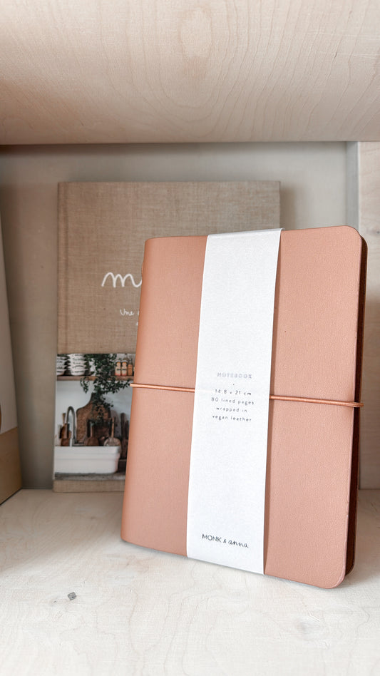 Notebook aus veganem Leder Braun