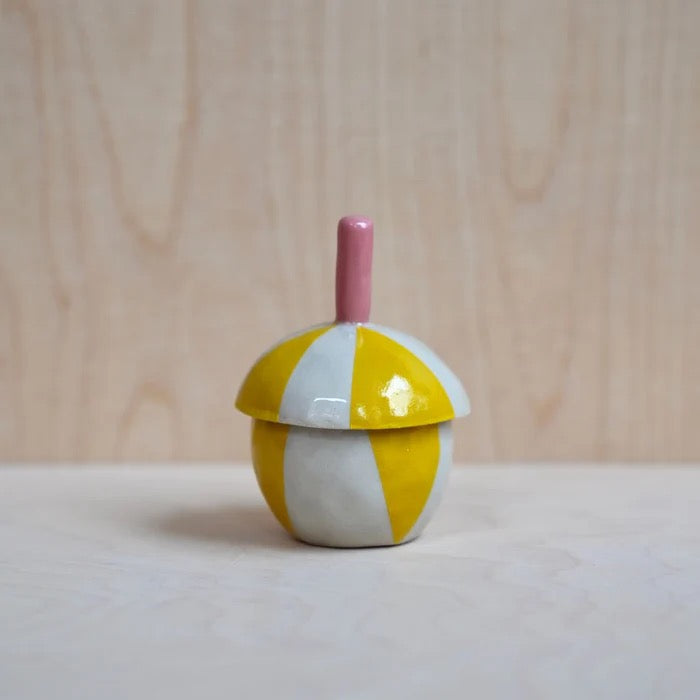 Keramik Objekt Gelb/Rosa Ulrike Lea Moormann