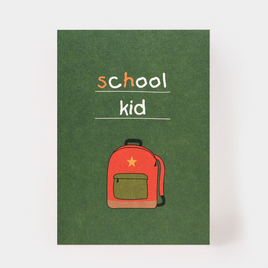 School kid Postkarte