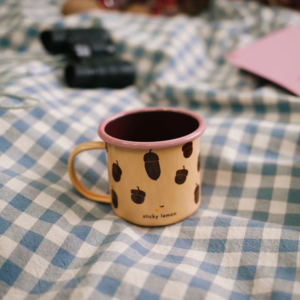 Enamel mug Gelb