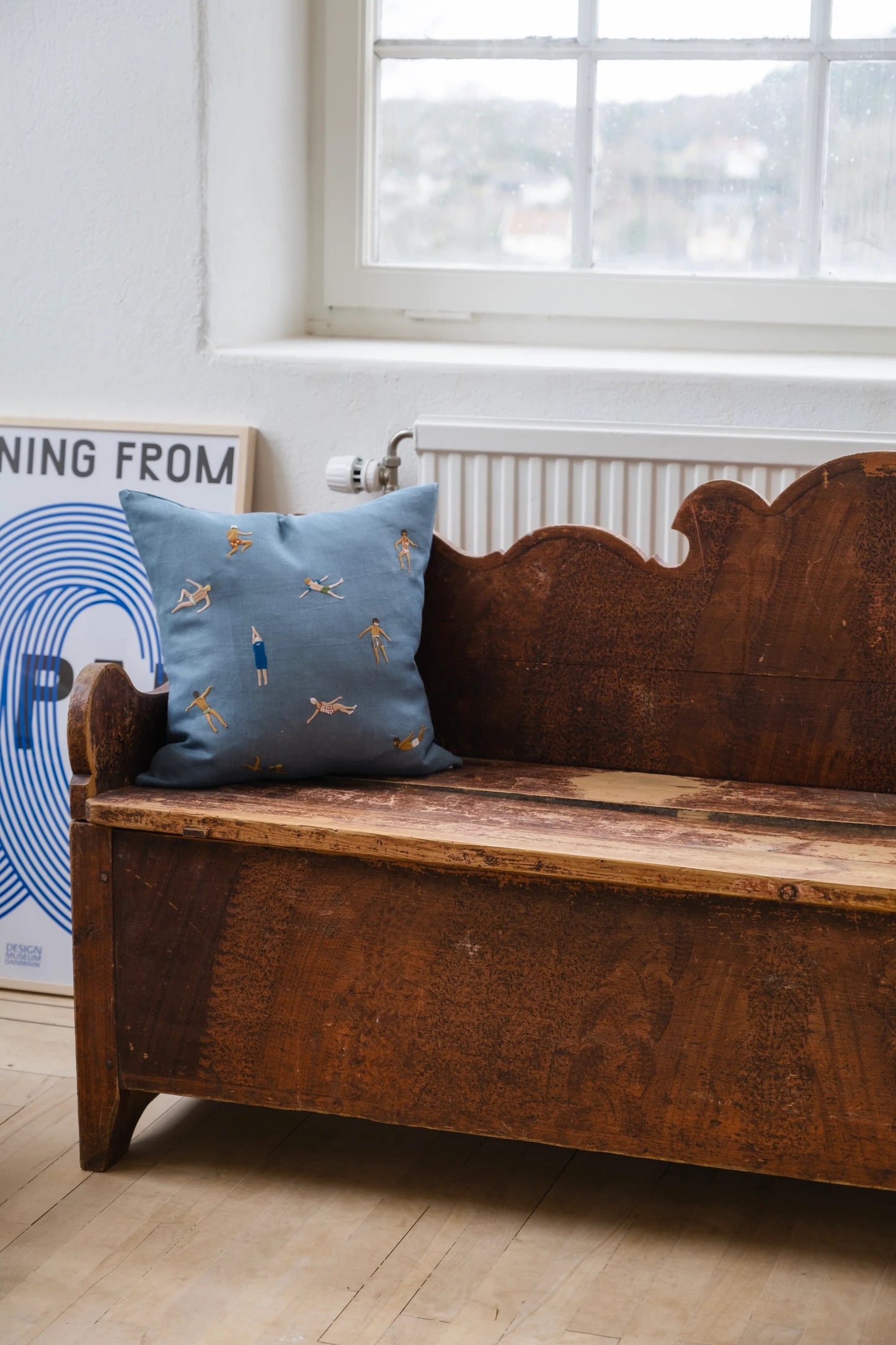 KISSENBEZUG SCHWIMMER - BLAU