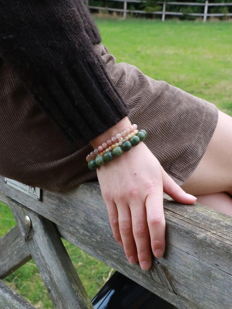 Sunstone | Krystal armbånd - 4 mm