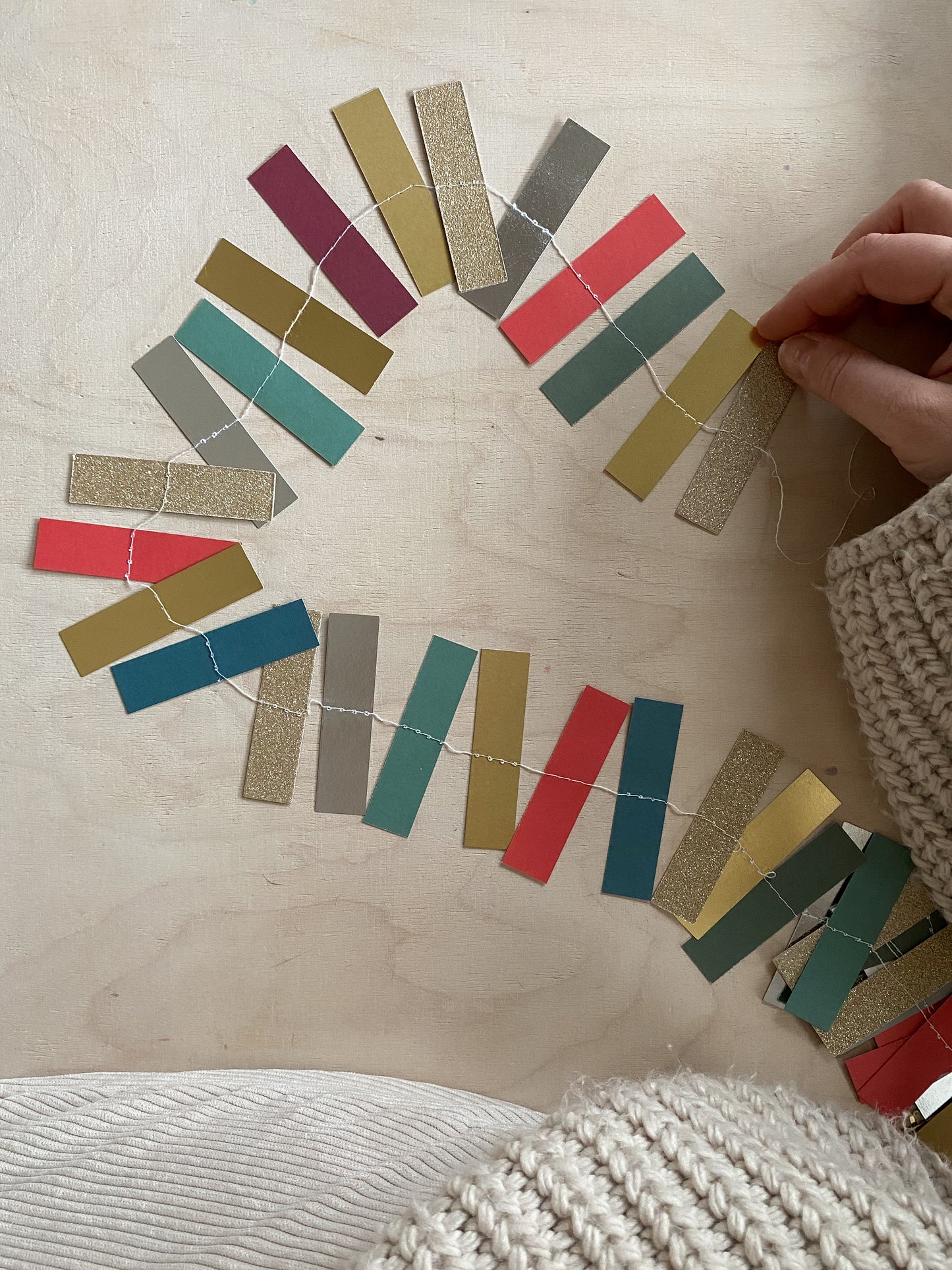 Girlande ''BUNTE STREIFEN''