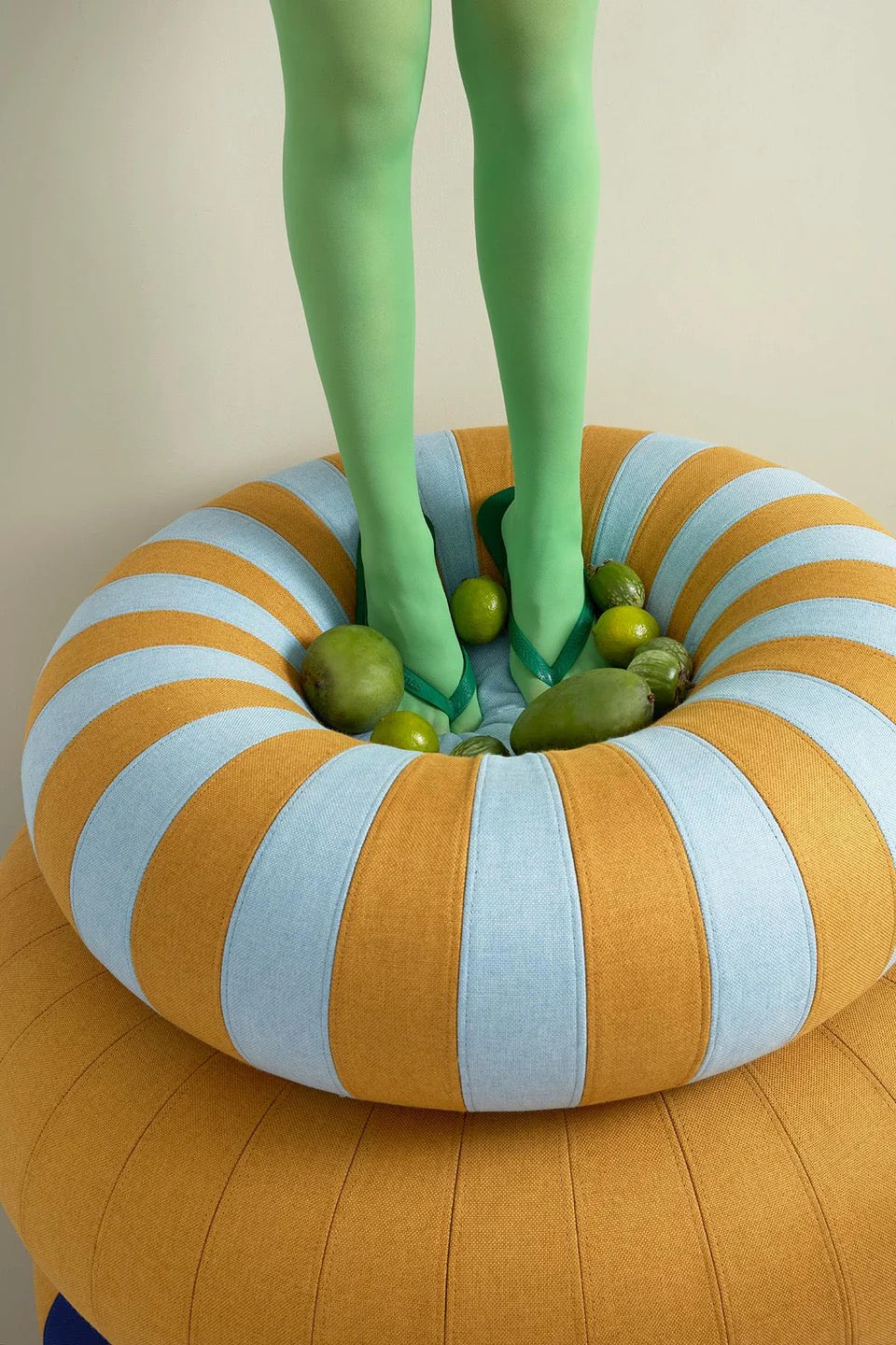 FLOAT, KLEIN, BLAU/OCKER