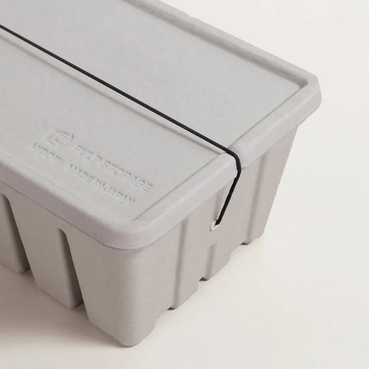 Aufbewahrung Pulp Tool Box aus Pappe Grau