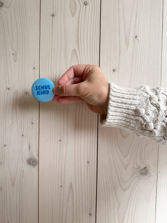 Button "Schulkind blau"