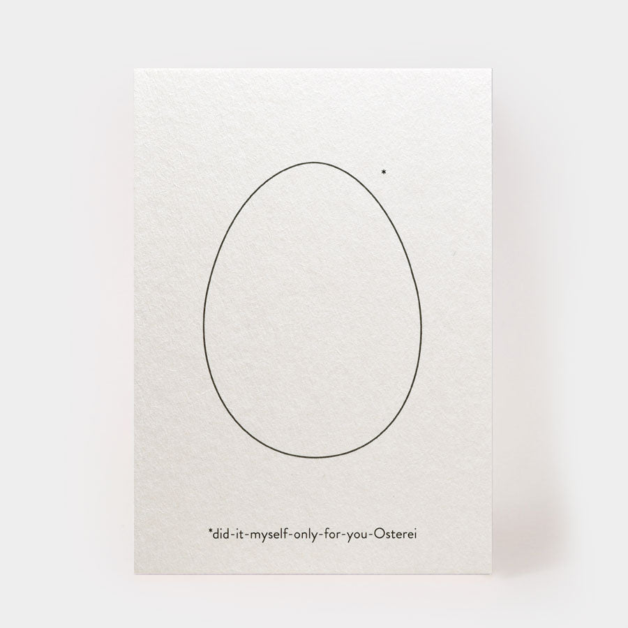 DID IT FOR YOU OSTEREI Postkarte