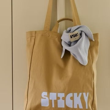 canvas shopper | marzipan + sky